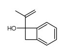 1-(1-methylethenyl)benzocyclobuten-1-ol结构式