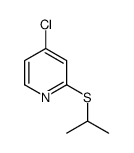 4-chloro-2-propan-2-ylsulfanylpyridine结构式