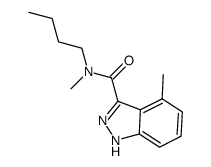 N-butyl-N,4-dimethyl-1H-indazole-3-carboxamide Structure