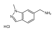 (1-甲基-1H-吲唑-6-基)甲胺盐酸盐结构式