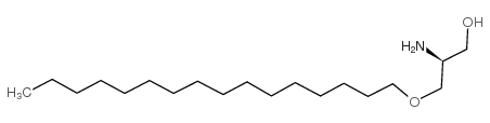 1-O-HEXADECYL-2-DESOXY-2-AMINO-SN-GLYCEROL结构式