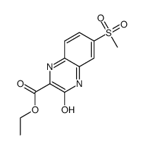 ethyl 3-hydroxy-6-(methylsulfonyl)quinoxaline-2-carboxylate结构式