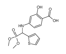 4-{[(Dimethoxy-phosphoryl)-thiophen-2-yl-methyl]-amino}-2-hydroxy-benzoic acid结构式