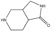 octahydro-1H-pyrrolo[3,4-c]pyridin-1-one结构式