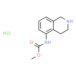 methyl N-(1,2,3,4-tetrahydroisoquinolin-5-yl)carbamate hydrochloride Structure