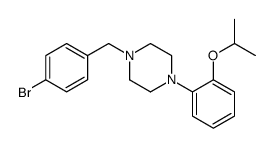 1-[(4-bromophenyl)methyl]-4-(2-propan-2-yloxyphenyl)piperazine结构式