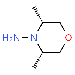 4-Morpholinamine,3,5-dimethyl-,cis-(9CI)结构式