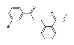 2-[3-(3-bromo-phenyl)-3-oxo-propyl]-benzoic acid methyl ester Structure