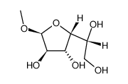 .alpha.-D-Glucofuranoside, methyl Structure