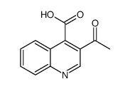 3-ACETYL-QUINOLINE-4-CARBOXYLIC ACID结构式