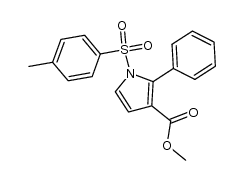 methyl 2-phenyl-1-tosyl-1H-pyrrole-3-carboxylate结构式