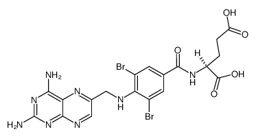 3',5'-dibromoaminopterin Structure