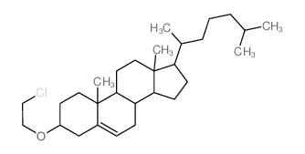 Cholest-5-ene,3-(2-chloroethoxy)-, (3b)- (9CI) Structure