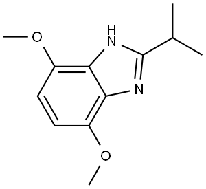 1H-Benzimidazole, 4,7-dimethoxy-2-(1-methylethyl)-结构式