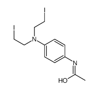 N-[4-[bis(2-iodoethyl)amino]phenyl]acetamide结构式