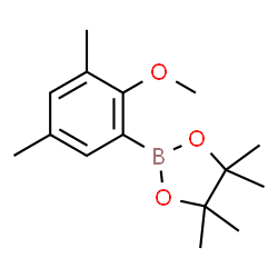 3,5-Dimethyl-2-methoxyphenylboronic acid pinacol ester结构式