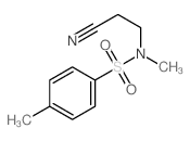 N-(2-cyanoethyl)-N,4-dimethyl-benzenesulfonamide结构式