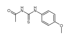 N-(4-anisyl)-N'-acetylthiourea Structure