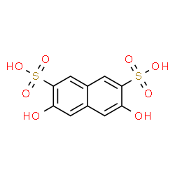 2,7-Dihydroxynaphthalene-3,6-disulfonicacid Structure