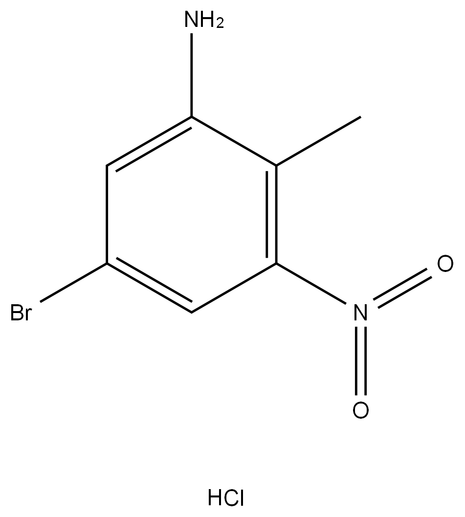 5-bromo-2-methyl-3-nitroaniline hydrochloride Structure