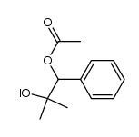 2-hydroxy-2-methyl-1-phenylpropyl acetate Structure