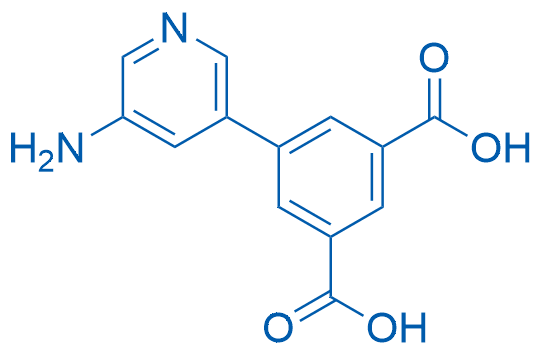 5-(5-Aminopyridin-3-yl)isophthalic acid structure