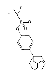 1-(4-trifluoromethanesulfonyloxyphenyl)adamantane结构式