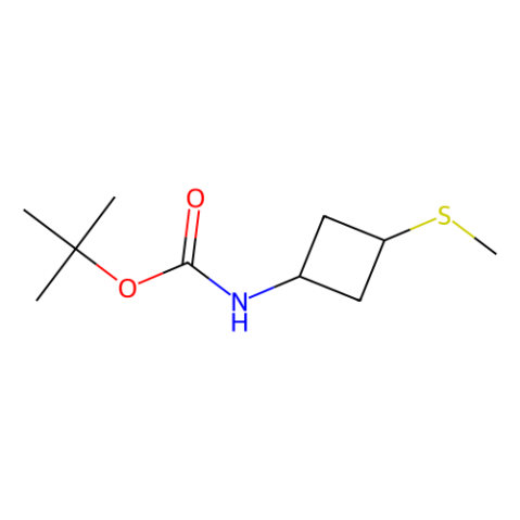 tert-butyl trans-N-(3-methylsulfanylcyclobutyl)carbamate picture