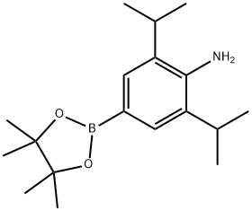 2,6-diisopropyl-4-(4,4,5,5-tetramethyl-1,3,2-dioxaborolan-2-yl)aniline picture