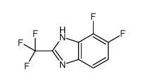 6,7-二氟-2-(三氟甲基)-1H-苯并[d]咪唑结构式