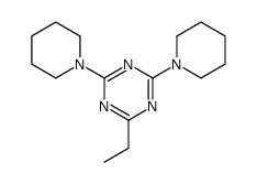 6-Ethyl-2,4-dipiperidino-1,3,5-triazine Structure