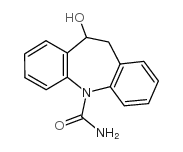 10-羟基-10,11-二氢-5H-二苯并[b,f]氮杂卓-5-甲酰胺结构式