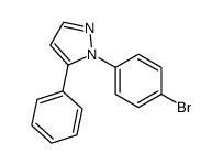 1-(4-BROMOPHENYL)-5-PHENYL-1H-PYRAZOLE structure