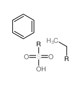 Benzenesulfonic acid,ethyl-, sodium salt (1:1) structure