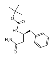 (S)-3-tert-butoxycarbonylamino-4-phenylbutanamide结构式