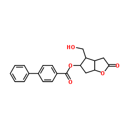 (-)-Corey lactone 4-phenylbenzoate alcohol Structure