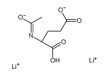 dilithium N-acetyl-L-glutamate Structure