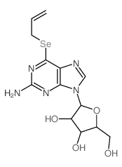 9H-Purine,6-(allylselenyl)-2-amino-9-b-D-ribofuranosyl- (8CI) picture