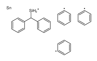 benzhydryl-λ3-silane,triphenyltin Structure