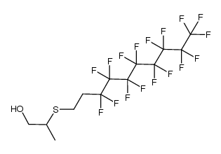 2-((3,3,4,4,5,5,6,6,7,7,8,8,9,9,10,10,10-heptadecafluorodecyl)thio)propan-1-ol Structure