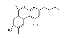 (8R)-6,6,9-trimethyl-3-pentyl-6a,7,8,10a-tetrahydrobenzo[c]chromene-1,8-diol Structure