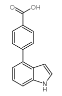 4-(1H-Indol-4-yl)benzoic acid Structure