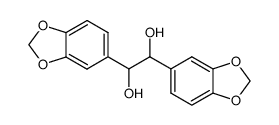 1,2-bis(benzo[d][1,3]dioxol-5-yl)ethane-1,2-diol结构式