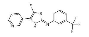 5-fluoro-4-pyridin-3-yl-N-[3-(trifluoromethyl)phenyl]-1,3-thiazol-2-amine Structure