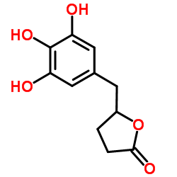 2(3H)-Furanone, dihydro-5-[(3,4,5-trihydroxyphenyl)methyl]- (9CI) Structure