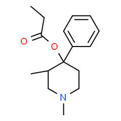 1,3-Dimethyl-4-phenylpiperidin-4-ol propionate结构式