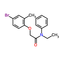 2-(4-Bromo-2-methylphenoxy)-N-ethyl-N-phenylacetamide Structure