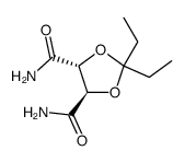 1,3-Dioxolane-4,5-dicarboxamide,2,2-diethyl-,(4R,5R)-(9CI) Structure