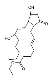 ethyl (Z)-7-[(1R,2R,3R)-3-hydroxy-2-[(E,3S)-3-hydroxyoct-1-enyl]-5-oxocyclopentyl]hept-5-enoate结构式