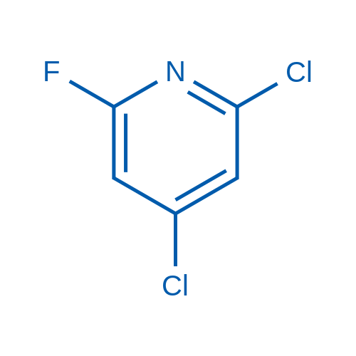 2,4-二氯-6-氟吡啶结构式